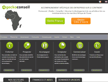 Tablet Screenshot of gecko-conseil.com